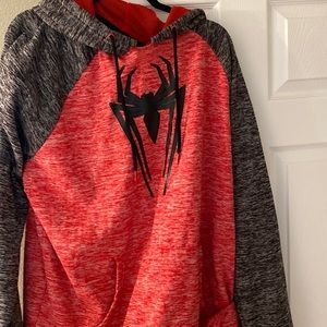Spider-Man hoodie.